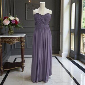 Dessy Lavender Strapless Gown‎ Size 14 Prom Bridesmaid Wedding Guest Elegant
